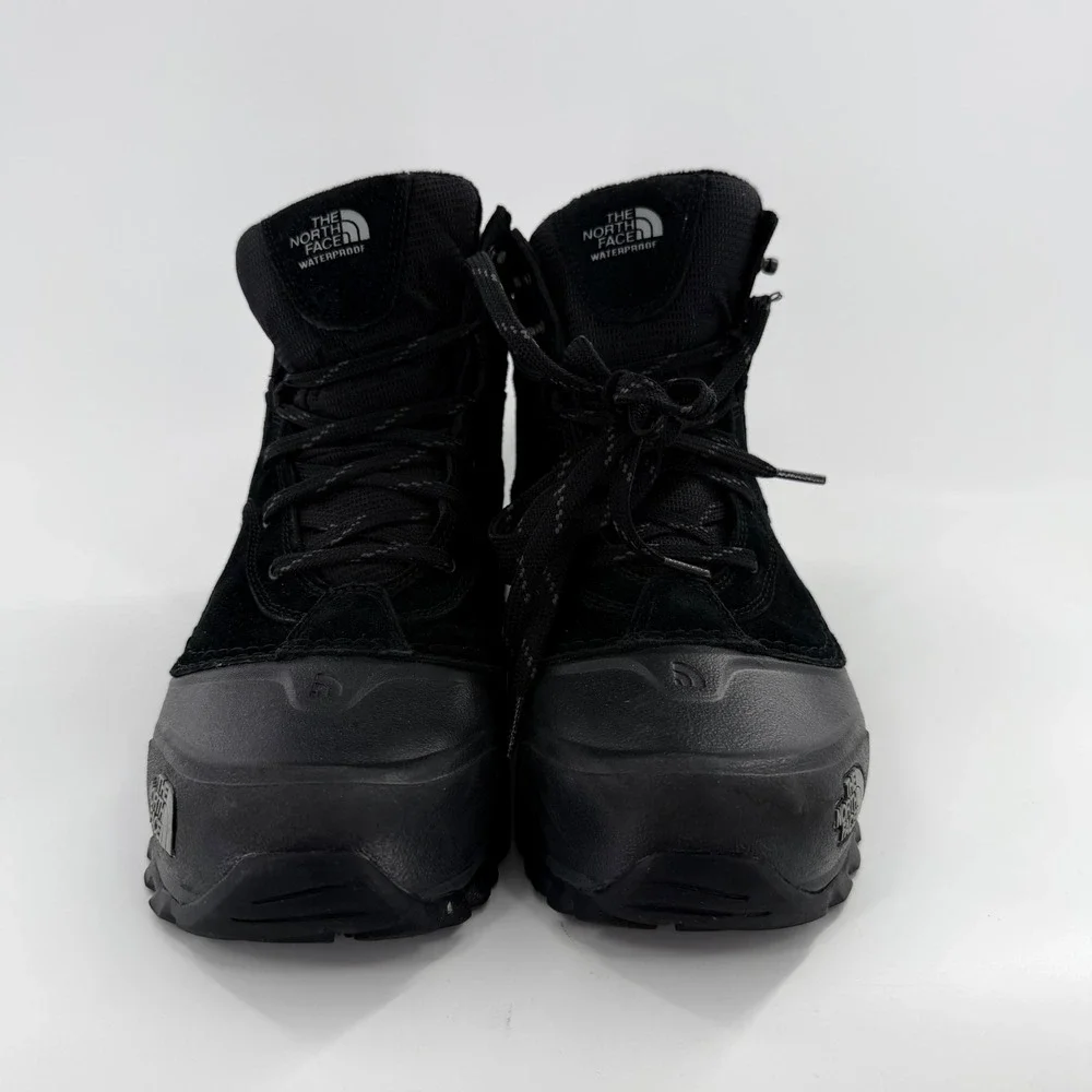 The North Face Chilkat V 400 Waterproof Winter Boots Mens Black Suede Insulated